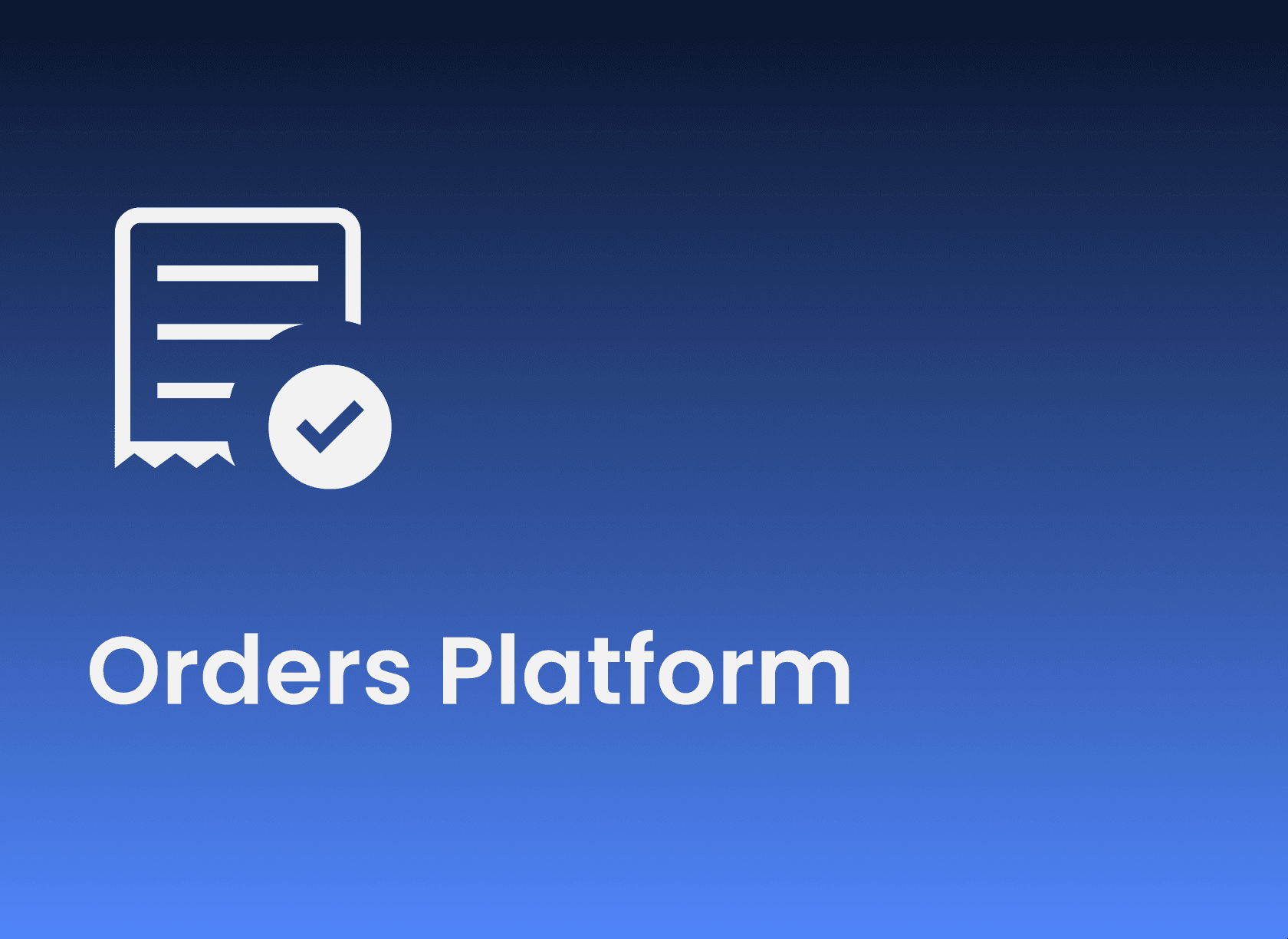 Orders Platform
