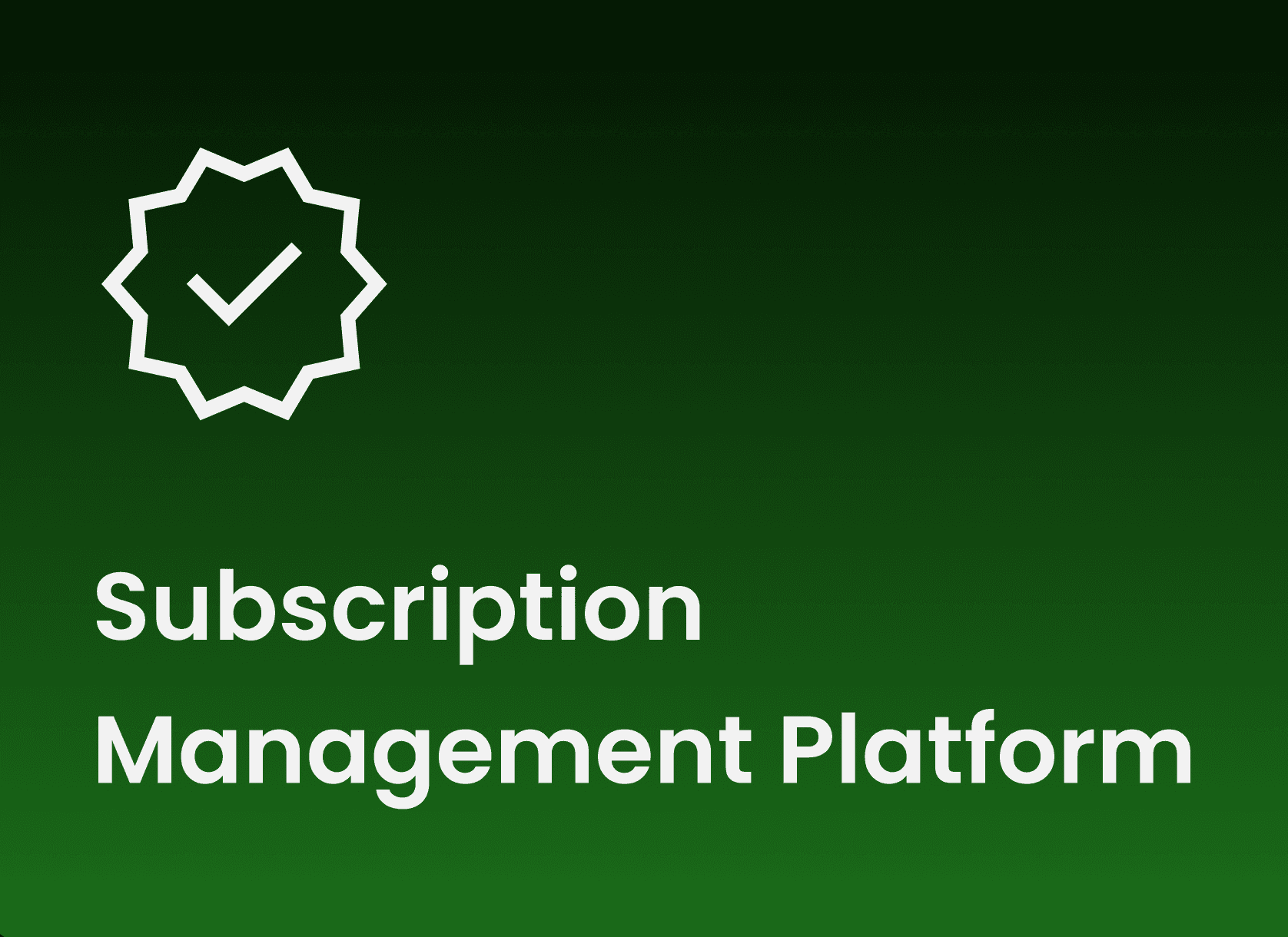 Subscription Management Platform